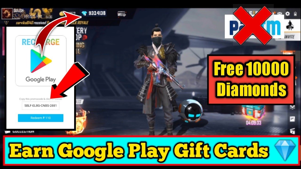Earn Google Gift Card in Free Fire | Free Diamonds in Free ...