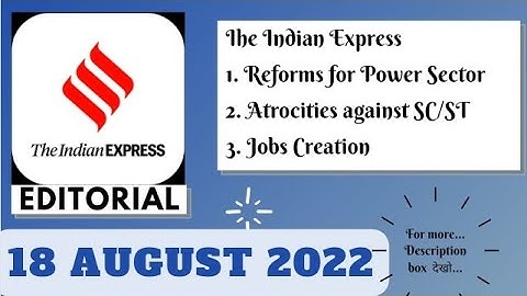 18th August  2022 | Gargi Classes The Indian Express Editorials and Ideas Analysis | By R.K. Lata