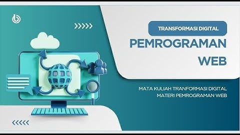 Presentasi "Pemrograman Web" MK Transformasi Digital -  Zulfa Salsabila Khoerunisa