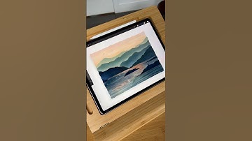 Procreate watercolor painting #procreatetutorials #procreate #procreatebrushes