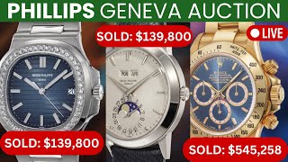 Phillips Geneva Watch Auction: Bargains & SURPRISES! Patek Phillipe, Rolex, Audemars Piguet