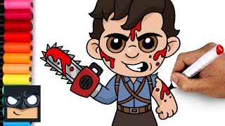 how to draw ash williams evil dead