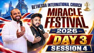 Full Miracle Festival 2026 - Day 3 | Session 4 | Ps. Johnsam Joyson & Ps. Jeswin Samuel | Bethesda Church Update
