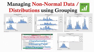 Managing Non Normal Data / Distributions using Grouping / Paneling | Minitab FREE files #statistics