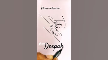 DEEPAK name Signature Style//Best Signature idea #Viralshort