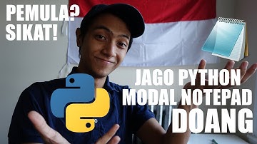 Belajar Python 3 cuma pake Notepad? | Fungsi & Module | Mata Uang Konverter Ep 9