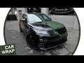 Range Rover Velar wrapped Matte Military Green