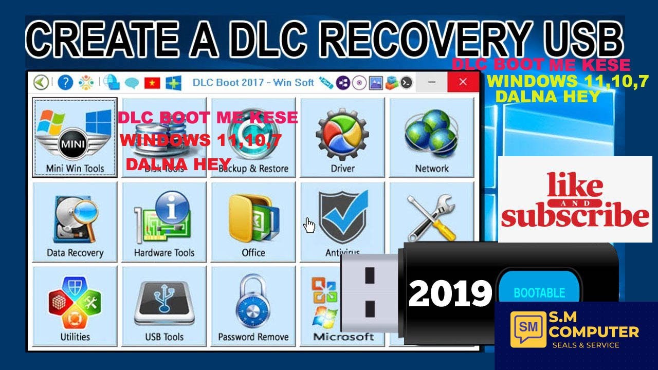 How To Put Windows 10,11,7,8.1 In DLC BOOT Pendrive ! kese DLC BOOT ...