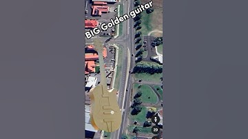 BIG Golden guitar🎸 #shortsvideo #short #googleearth #discoveries #amazing #googlemaps