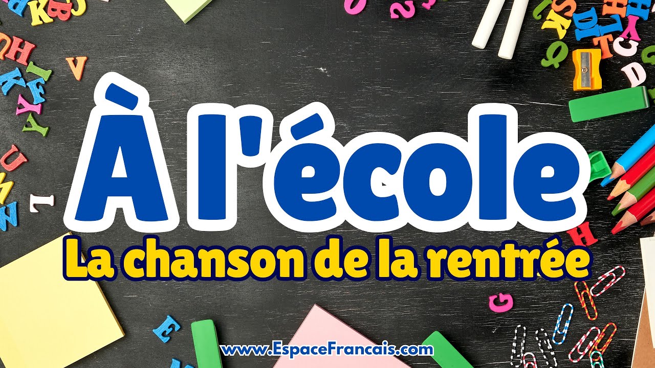 🎒 À l'école | La chanson de la rentrée scolaire 🏫