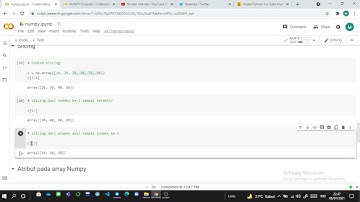 numpy 1 dimensi part 2