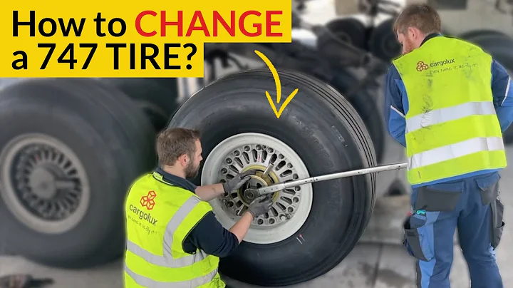 How to change an AIRPLANE TIRE in 15 MINUTES! Expl...