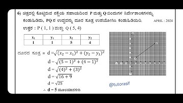 2 marks in Kannada [Coordinate geometry] SSLC karnataka board Exams useful chapter