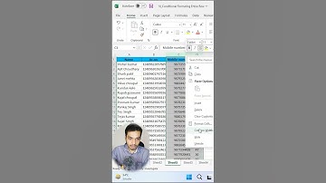 How to hide middle Number in Excel | hinde Middle Digits | How to Mask Numbers in #Excel #shorts