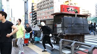 The fastest food stall in Japan. Assembling a popular Japanese street food
