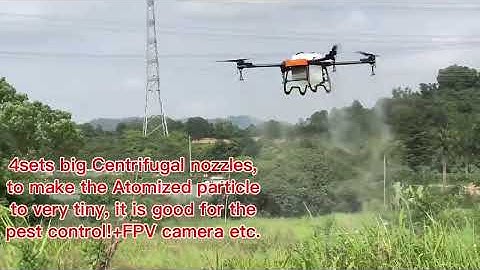 4sets big Centrifugal nozzles, make the Atomized particle very tiny, it is good for the pest control