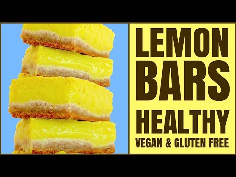 Healthy Lemon Bars Recipe / Vegan / Gluten Free