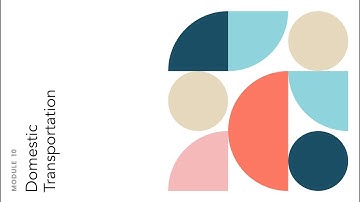 Module 10 | Part 01 Domestic Transportation and the Integrated Inbound Supply Chain