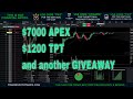 Live nq apex 150k  take profit trader my funded futures