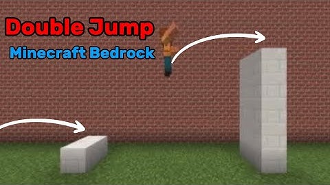 Double Jump With Commands | MCPE Tutorial