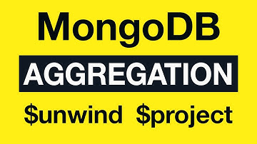30 Aggregation Example 15 $unwind and $project - MongoDB Aggregation Tutorial