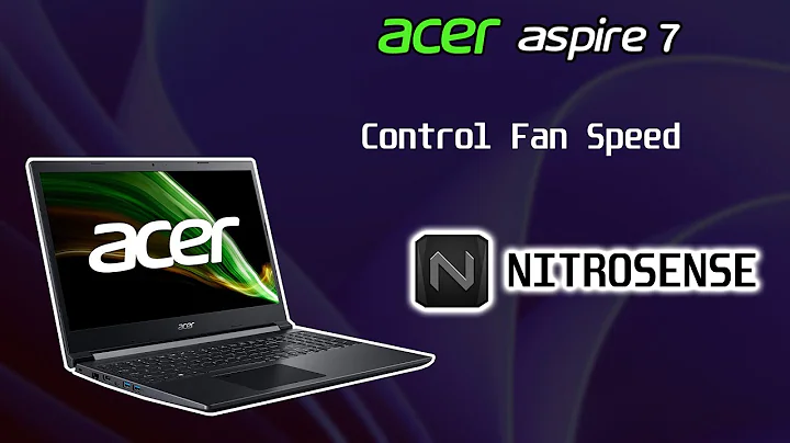 Install NitroSense on Acer Aspire 7 Ryzen 5 5500U┃Control Fan Speed