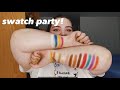 pur x rawbeautykristi palette is literally butter. could spread it on TOAST | swatch party #2