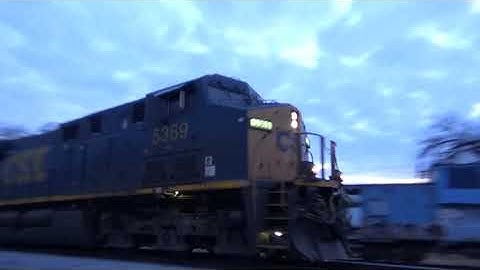 CSX ES40DC 5369 w/ Nice K5HL Leads Manifest Q580 on 12/6/19