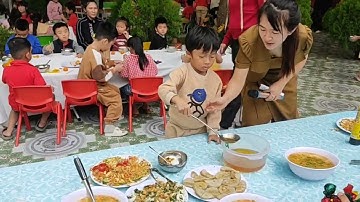 Tiệc buffet cuối năm của bé. Lớp 5-6 tuổi A3. Trường MN Vạn Giã .NH 2024-2025