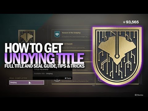 Undying Title Seal Full Guide On How To Get Tips Tricks