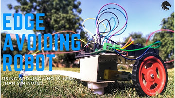 How to make a Edge Avoiding Robot using Arduino Uno in 5 mins (with Source Code).