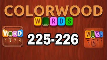 COLORWOOD WORDS Cryptogram level 225 226