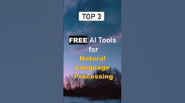 🔥 Top 3 FREE AI Tools for Natural Language Processing #shorts
