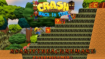 Crash Bandicoot - Back In Time Fan Game: Custom Level: N. Sanity Beach Remake By JacubTheGamer13