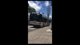 Thebus Honolulu Bus' 6007 New Flyer XD60 Route E CountryExpress! Waikiki (Part 1)