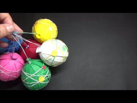 画用紙 夏の飾り ヨーヨー 水風船の作り方 Diy Drawing Paper Summer Decorations Water Balloon Youtube
