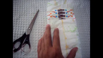 Como usar fralda descartável como absorvente?