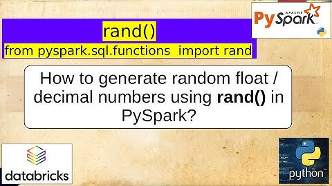 100. How to generate random numbers using rand() in PySpark | #python #pyspark PART 100