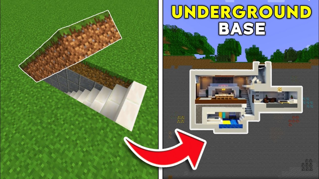 I Made A Secret Underground Base In Minecraft | @Hardioxx - YouTube