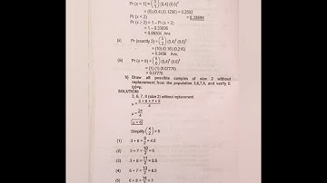 B.Com(ADC) part 1. solve paper 2020 Statistics & Business Math solve answer (solve 10 years)