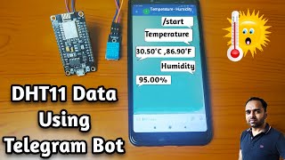 ESP8266 with Telegram Bot for Monitoring Temperature and Humidity using DHT11 | ESP 8266