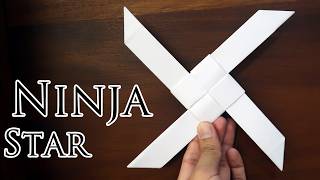 How To Make A Paper Ninja Star Shuriken - Easy Origami Paper Ka Ninja Star Kaise Banaen