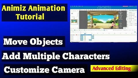 Animiz animation maker Tutorial | move objects and change camera angle in animiz animation maker