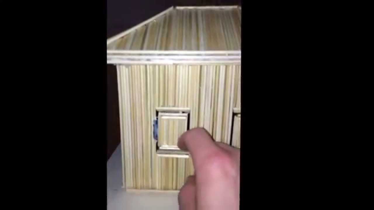 Casette realizzate con stecchini youtube Come costruire una casa in miniatura