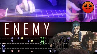 How to play 'Enemy (ost Arcane)' Guitar Tutorial [TABS] Fingerstyle