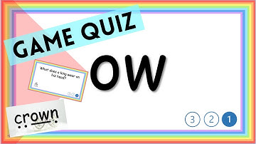 Phonics Game Quiz I ow sound I Phase 3 I Phonics Fun