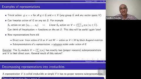 [GCT2022] Upendra Kulkarni -- Representations, Reductive Groups, Invariants