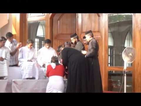 Feet Washing service by HH Marthoma Paulose II Catholicos at Mar elia Cathedral, Kottayam