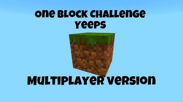 Yeeps: Hide And Seek One Block Challenge Multiplayer Version