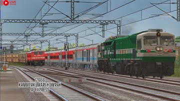 PART-3 || 12666 - KANNIYAKUMARI HOWRAH EXPRESS ❤️🤩WITH MEGA OFFLINK || SRV2 ||#msts #openrails #mpyt